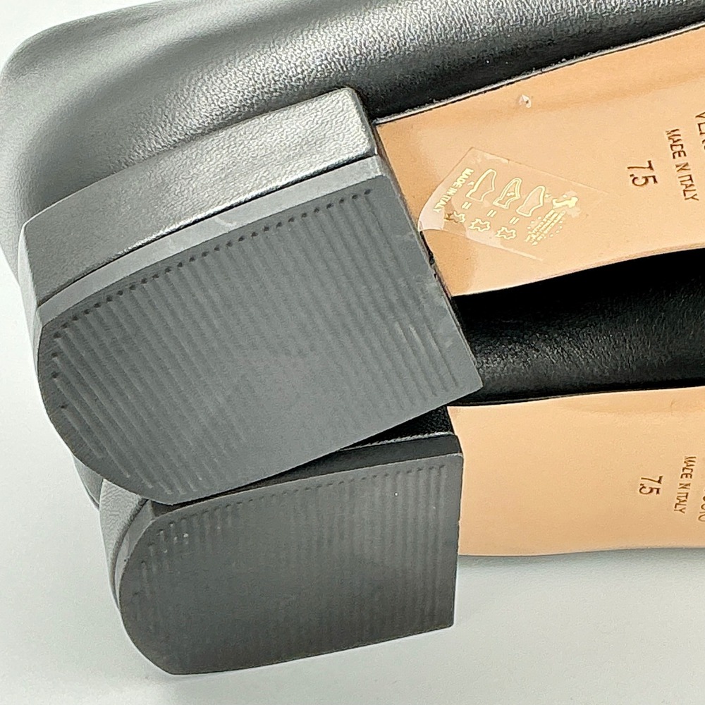Bruno Magli Size 7.5 Black Leather Square Toe Bit Loafer Flats NEW Perla $350 - Picture 12 of 15